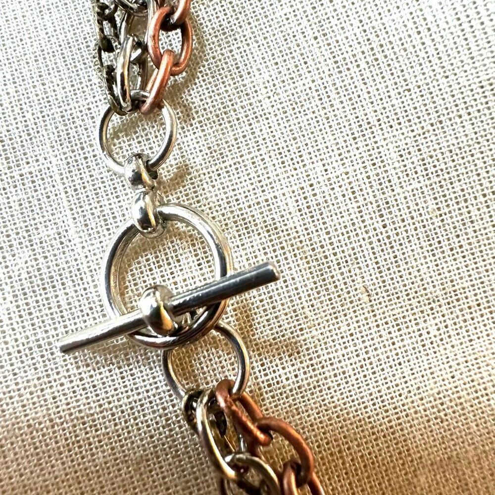 Tri tone nautilus shell pendant necklace - Picture 5 of 7